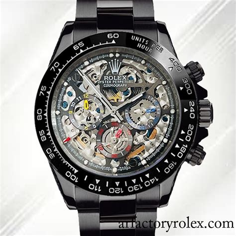 rolex daytona skeleton replica|rolex daytona real or fake.